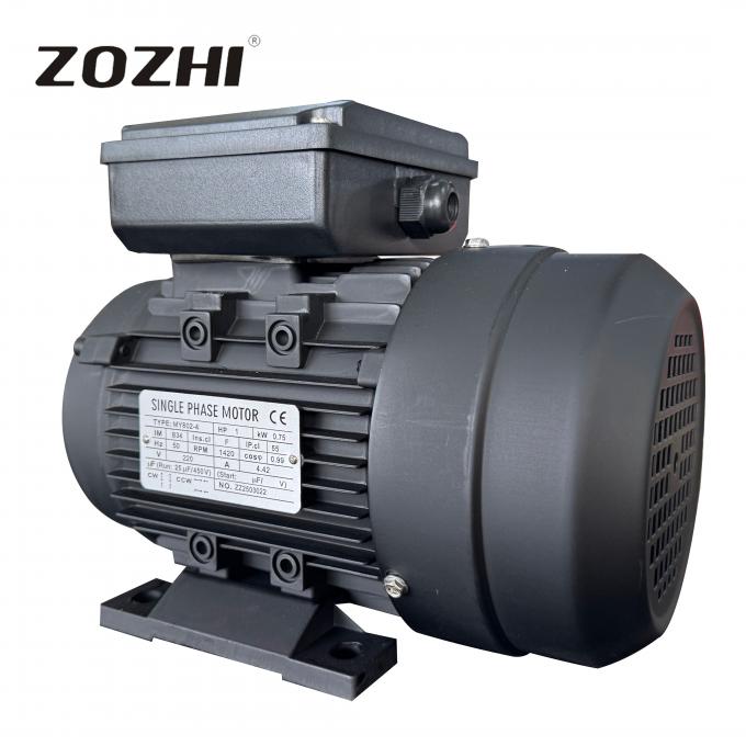 50 هرتز 0.75 كيلوواط 1HP 1440rpm مكثف أحادي المرحلة بدء تشغيل محرك الحث غير متزامن 220V / 230V AC فولتا 60 هرتز الطاقة المعدل التردد 1