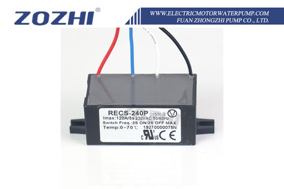 RECS-240P 230V Electronic Centrifugal Switch Motor Accessory with Epoxy Resin Sealed Construction and 120A Max Current for Automatic Capacitor Discharge