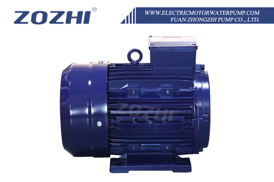 IE2 15HP 11KW AC محركات الحث الكهربائي مع 24mm عمود مجوف 1000rpm ثلاثي المراحل 50Hz التردد 380V 415V AC الألومنيوم 60Hz